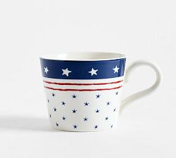 Americana Stars &amp; Stripes Stoneware Mug