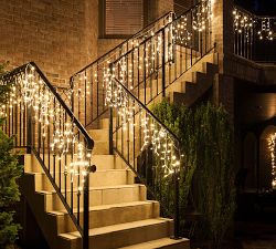 Icicle String Lights With White Wire - Set of 2