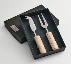 Margot Handcrafted Travertine Cheese Knives - Set of 2