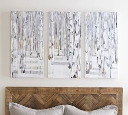 Winter Walk Triptych by Lauren Herrera