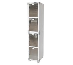 4-Door Stainless Steel Locker Cabinet
