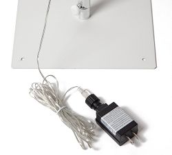 Cool White LED Ornamental Silver Tree - 6'