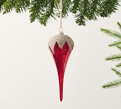 Open Box: Red and Gold Finial Ornament