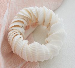 Roxy Shell Napkin Rings, Set of 4