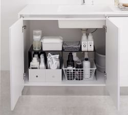 Tower Tall Under Cabinet Storage Shelves - Set of 2