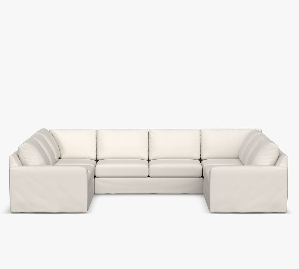 Big Sur Slipcovered U-Shaped Outdoor Sectional (146") by Pottery Barn