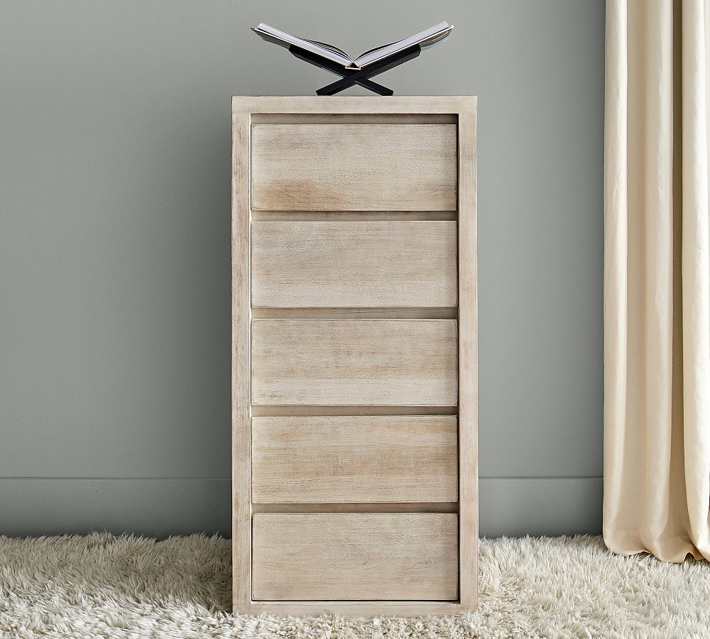 Cayman 5-Drawer Tall Dresser (24") by Pottery Barn