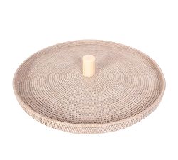 Tava Handwoven Rattan Oversized Round Tray