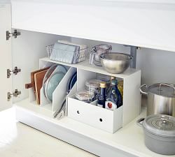 Tower Tall Under Cabinet Storage Shelves - Set of 2