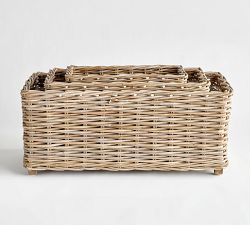 Handwoven Rattan Planters