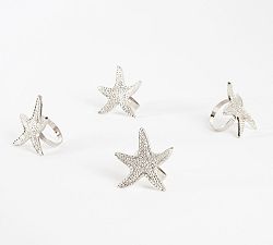 Starfish Napkin Ring, Set of 4