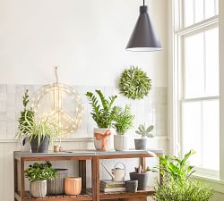 Fairmont Outdoor Tapered Metal Pendant (16")