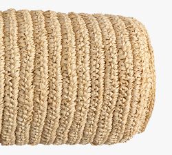 Klara Palm Leaf Round Lumbar Pillow