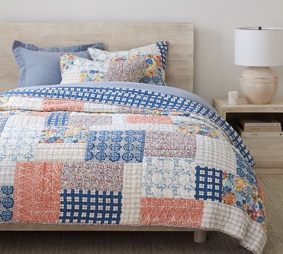 Lana Handcrafted Patchwork Cotton Quilt by Pottery Barn