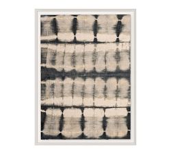 Indigo Textile Framed Print