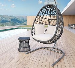 Milo Rope Round Outdoor Marble End Table (20")
