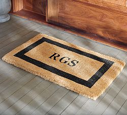 Monogrammed Framed Doormat