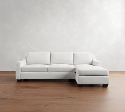 York Slope Arm Chaise Sleeper Sectional (99")