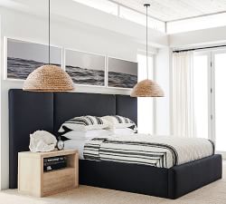 Black &amp; White Ocean Triptych Framed Prints - Set of 3