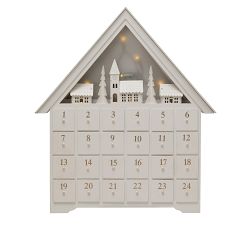 Light Up LED Wooden House Advent Calendar
