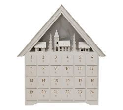 Light Up LED Wooden House Advent Calendar