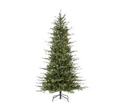 Lit Faux Natural Cut Woodland Pine Tree