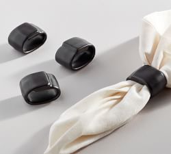 Mason Stoneware Napkin Rings - Set of 4