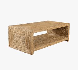 Noah Rectangular Woven Coffee Table (46")