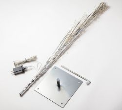 Silver Sparkle Fairy Light Trees with LED Lights