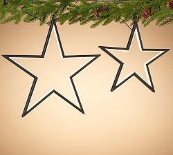 Lit Neon Star Lights, Set Of 2