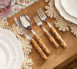 Natural Bamboo Flatware Sets
