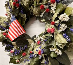 Patriotic Wreath With Flag