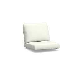 Tulum Rocker Outdoor Cushion Cover, High Performance Canvas; White