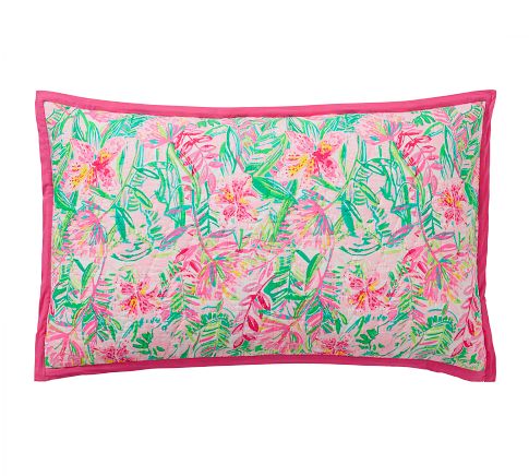 Lilly Pulitzer Lilly of the Jungle Reversible Cotton Quilted Sham