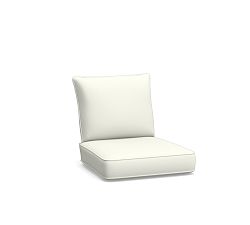 Westport Swivel outdoor Occ Chair Cushion Cover, High Performance Canvas; White