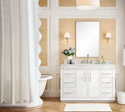 Scalloped Shower Curtain