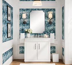 Hayes Alabaster Round Flush Mount (13")