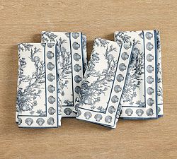 Kravet Underwater Toile Cotton Napkins - Set of 4
