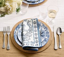 Kravet Underwater Toile Cotton Napkins - Set of 4