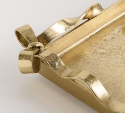 LoveShackFancy Figural Brass Ribbon Tray