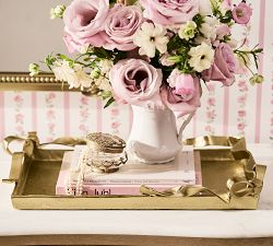 LoveShackFancy Figural Brass Ribbon Tray