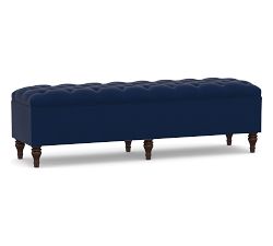 Lorraine Tufted Upholstered King Storage Bench