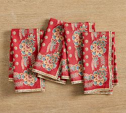 Adda Scalloped Cotton Napkins - Set of 4