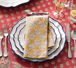 Buta Flower Cotton Napkins - Set of 4