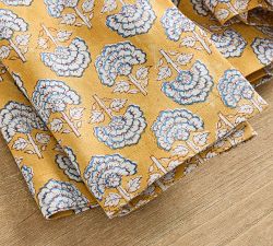 Buta Flower Cotton Napkins - Set of 4