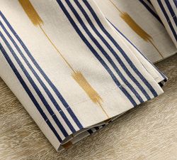 Ikat Stripe Cotton/Linen Napkins - Set of 4