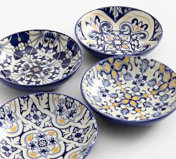 Lisbon Stoneware Dip Bowls - Mixed Set of 4