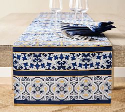 Mosaic Organic Cotton Table Runner