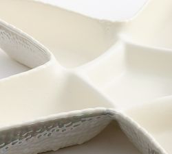 Pearlescent Starfish Stoneware Multi-Condiment Server