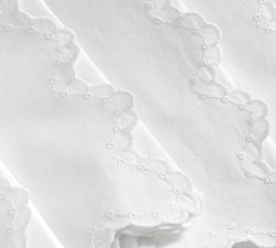 Eyelet Border Cotton Napkins - Set of 4